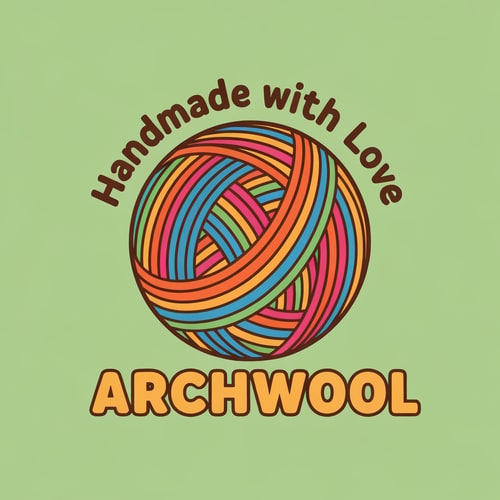 AI Design for Logo for ArchWool  - Handmade with Love (it's a handmade crochet company, make it in bright shade)