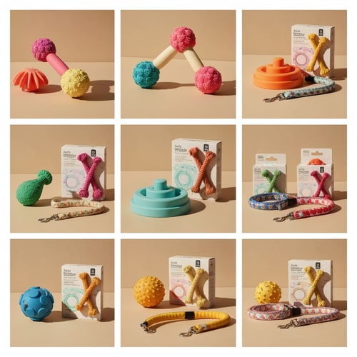 AI Design for I have a brand which sells only dog toys and its accessories