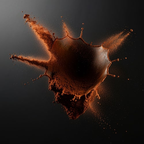 AI Design for Coffee Powder Splash Concept (Very Premium)

Nestlé coffee powder jar placed at the center surrounded by rich dark coffee powder bursting outward in a smooth splash effect, fine powder particles frozen in motion, deep brown monochrome background, soft dramatic lighting, glossy reflections on jar surface, premium coffee advertisement style, hyper-realistic textures, shallow depth of field, clean composition