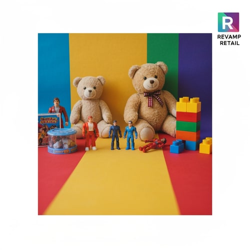 AI Design for Design a profile picture for my company that resells toys called Revamp Retail