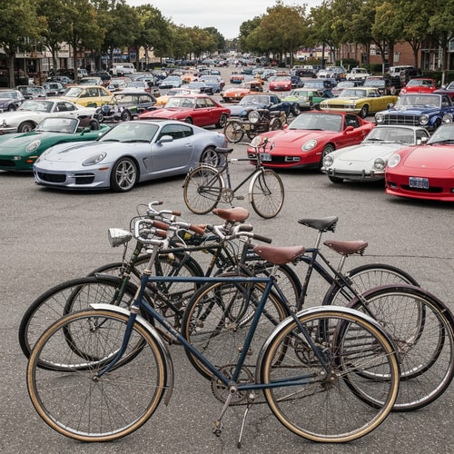AI Design for All the vehicles are there, bikes and cars