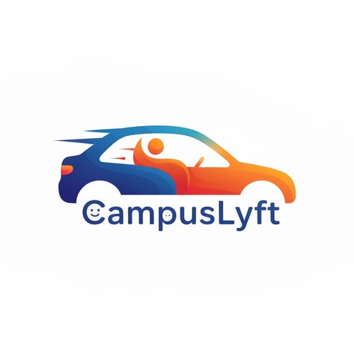 AI Design for Deaign a wonderful logo for the app 'CampusLyft' it is a camus ride sharing app. The logo should be very impressive