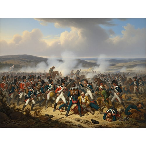 AI Design for The French army entered Spain in 1808 in order to conquer Portugal. However, Napoleon broke the agreement he made with Godoy and the French began to attack and conquer Spain. The Spanish War of Independence started on 2 May 1808. In the first few years, the Spanish people were unprepared and disorganised, and the French army controlled most of Spain. Things changed in 1812, when Portuguese, British and Spanish troops defeated the French in the Battle of Arapiles.
The French retreated and the war finally ended in 1814.