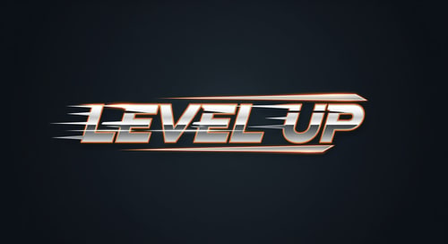 AI Design for A modern typographic logo for a gaming channel. Bold, sans-serif font with subtle motion blur or slanted lines to suggest speed. Clean, sharp edges, metallic silver finish with neon orange accents. Dark background, symmetrical layout, balanced negative space, professional branding style.