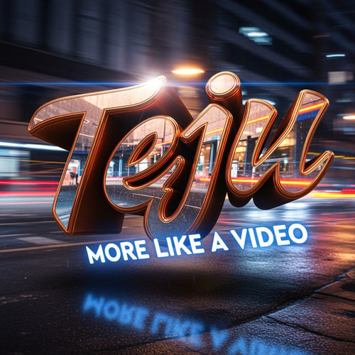 AI Design for creat a my name wi h brand name teju more like a video