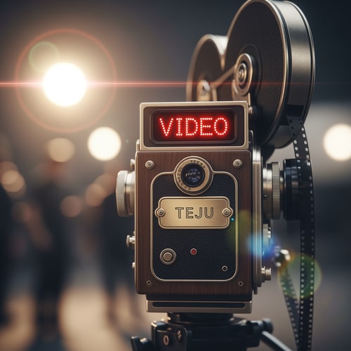 AI Design for creat a my name with brand name teju creat video