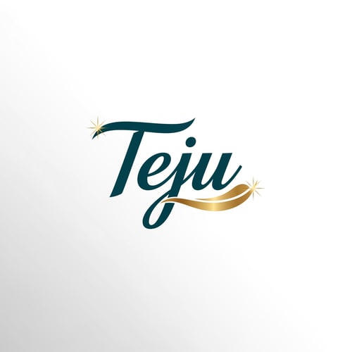 AI Design for creat a my name with brand name teju