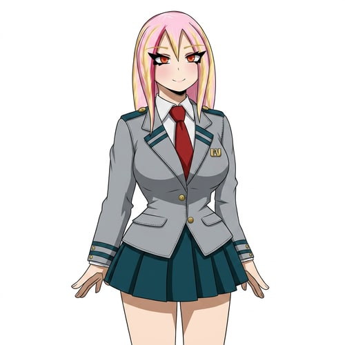 AI Design for mejora el traje para que se parezca mas al anime de my hero academia