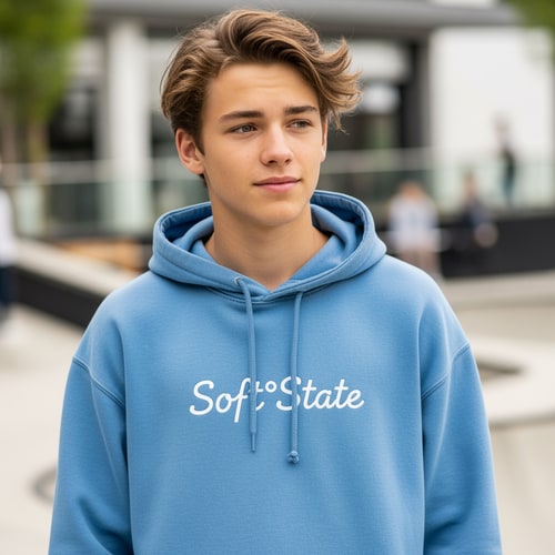 AI Design for Créame un diseño de ropa de adolescente chico q ponga Soft°State