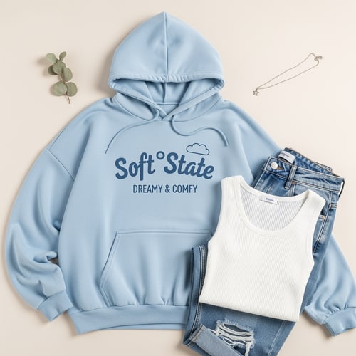AI Design for Créame un diseño de ropa de adolescente q ponga Soft°State