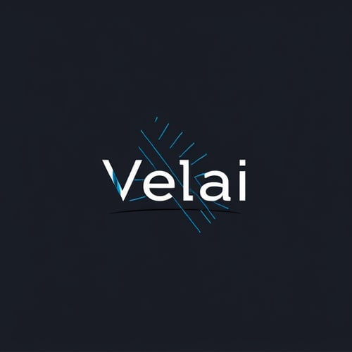 AI Design for Plain Text Wordmark – only clean, strong typography.

Typo + Symbol Fusion – “M” shaped like a film frame / play button / editing cut mark.

Rhythmic Flow – subtle line/wave element under the text showing “Velai = Work / Flow”