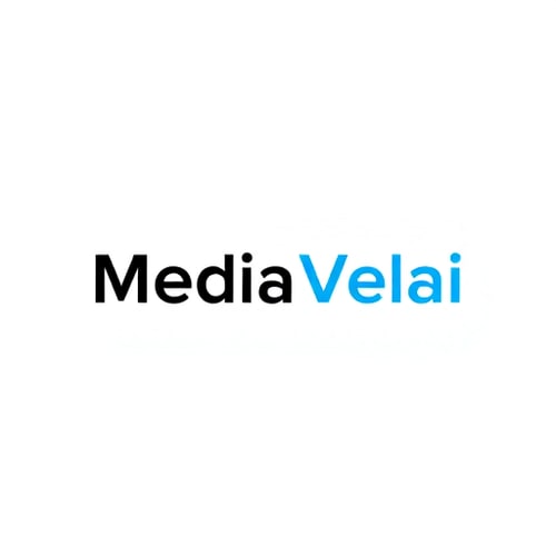 AI Design for Minimal modern creative logo for the brand name “Media Velai”.
Concept: clean and professional, representing all media works, video editing, and production services.
Style: geometric, sans-serif, bold but aesthetic typography with smooth letter spacing.
Colors: Black & White base, with optional highlight in royal blue or gradient neon for a modern touch.
Layout: Horizontal wordmark (easy to use on digital + print).
Mood: sleek, futuristic, creative, easy to read, similar to top creative media agencies like Pixel Studios, Eagle Media, and Social Beat.
Output: flat vector logo, minimal design, high contrast, scalable.
