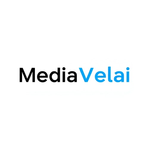 AI Design for Minimal modern creative logo for the brand name “Media Velai”.
Concept: clean and professional, representing all media works, video editing, and production services.
Style: geometric, sans-serif, bold but aesthetic typography with smooth letter spacing.
Colors: Black & White base, with optional highlight in royal blue or gradient neon for a modern touch.
Layout: Horizontal wordmark (easy to use on digital + print).
Mood: sleek, futuristic, creative, easy to read, similar to top creative media agencies like Pixel Studios, Eagle Media, and Social Beat.
Output: flat vector logo, minimal design, high contrast, scalable.
