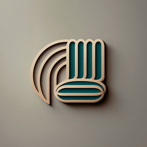 AI Design for An abstract icon representing seating, but not in a literal way (no chairs or tables). You could explore geometric shapes or lines that subtly suggest seating arrangements, such as a rounded or rectangular pattern