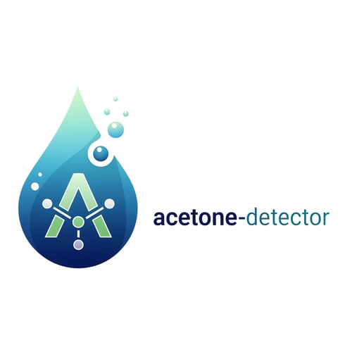 AI Design for a logo for my application called "acetone-detector"