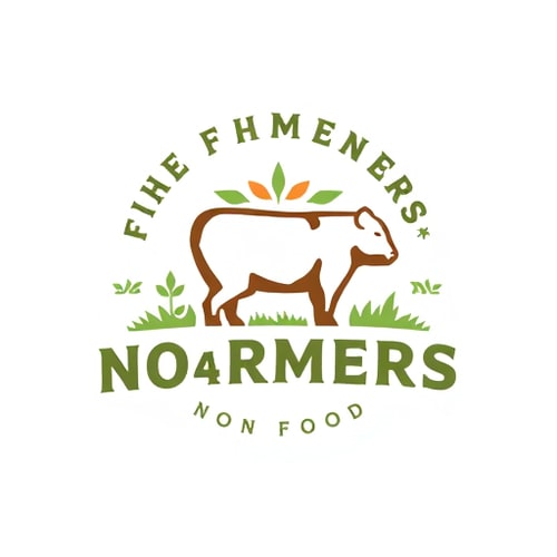 AI Design for no farmers no food logo