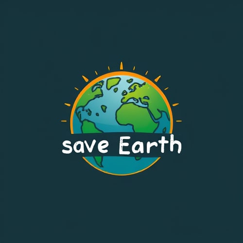 AI Design for logo save earth save life Realistic