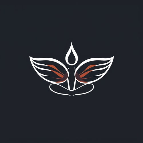 AI Design for Yoga logo with a simple one stroke butterfly