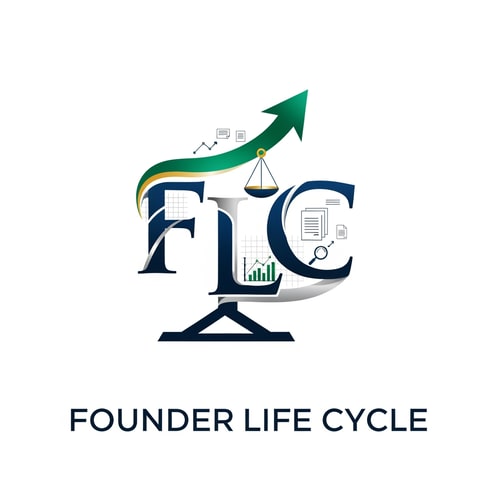 AI Design for Create a logo for a new firm named Founder Life Cycle .This firm is for founders ,entrepreneurs , startups . This company resonates and survives in a legal startup enviornment . All of the basis of this company is doing documentation , stats , analysis . Use these all things in an abstract way and also combine the letters FLC like using the initials of the firm name and generate a combination logo. Use the colors around trust , professionalism, premiumness and authenticity.