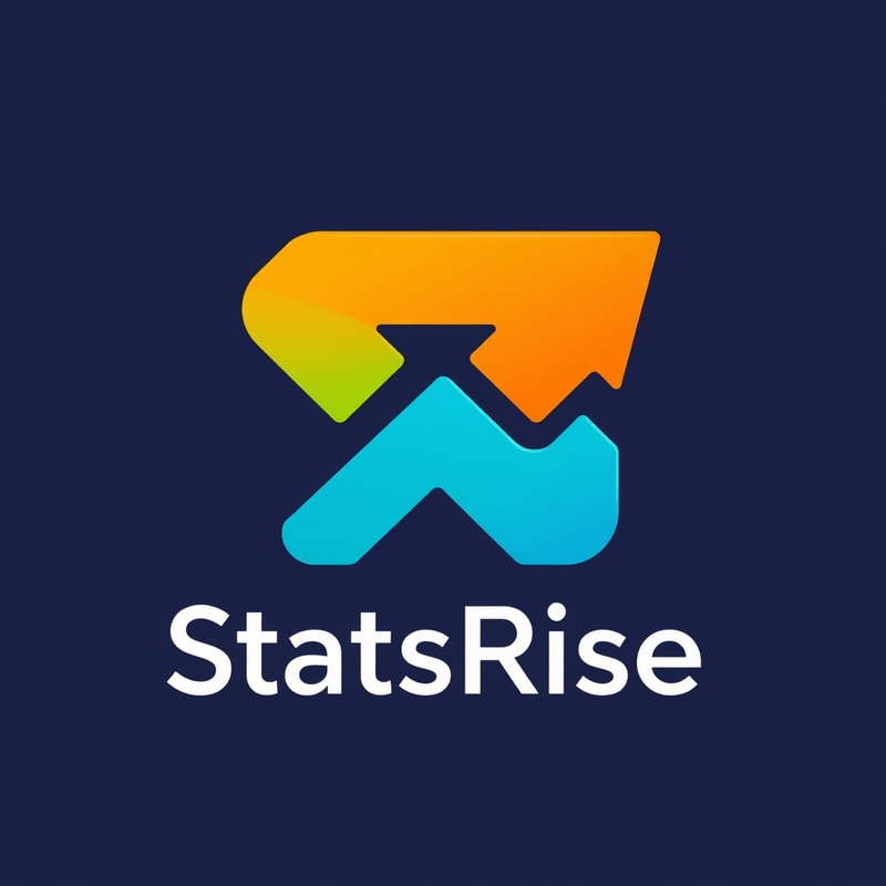 Professional logo design. concept logo of a arrow. colorful playful theme. with the text 'StatsRise'