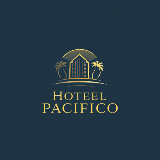 Professional logo design. hotel pacifico. wordmark