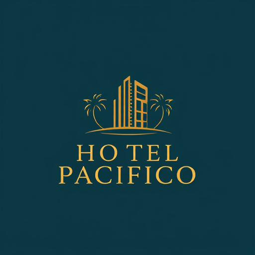 Professional logo design. hotel pacifico. wordmark