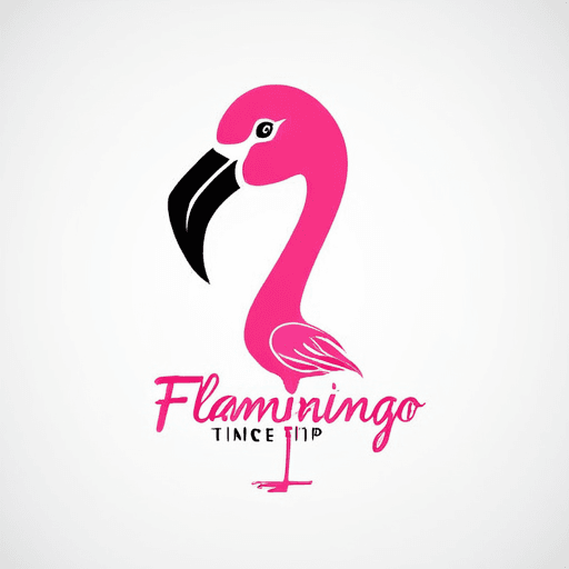 Professional logo design. pen and flamingo combined. add text FlamingoTip <lora:sdxlbase20:1>
