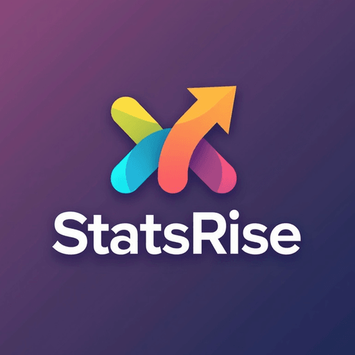 Professional logo design. concept logo of a arrow. colorful playful theme. with the text 'StatsRise'