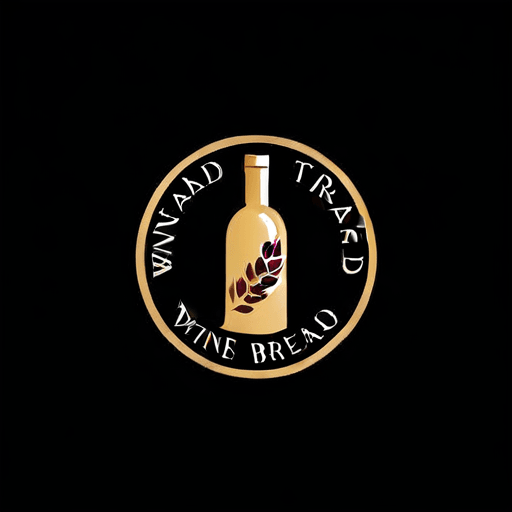 Professional logo design. wine and bread  <lora:sdxlbase20:1>