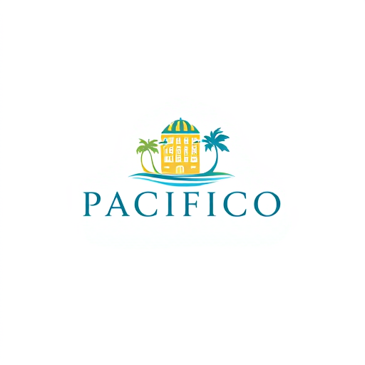 Professional logo design. hotel pacifico. wordmark
