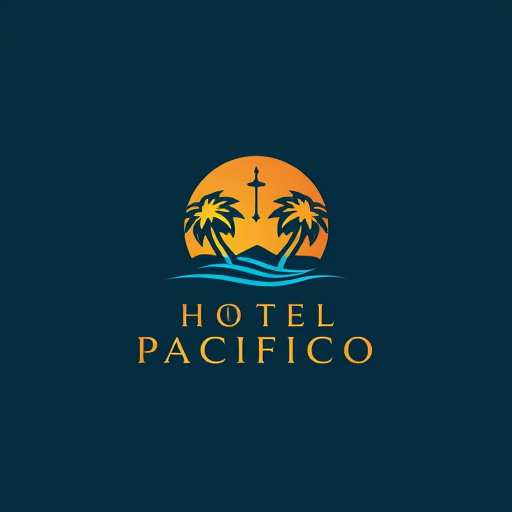 Professional logo design. hotel pacifico. wordmark