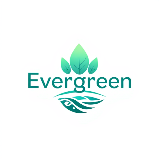 Professional logo design. Evergreen aqua 