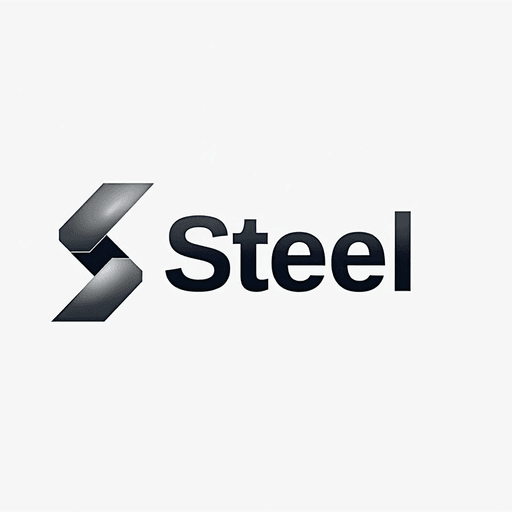 Professional logo design. In the realm of graphic design, envision a strikingly modern, two-dimensional logo crafted specifically for a contemporary construction company named "Steel." This wordmark-style logo embodies a super minimalistic aesthetic that exudes strength and reliability. The letters of "Steel" are rendered in a bold, sans-serif font, each character seamlessly connected, representing the unyielding nature of steel itself.The color palette is a sleek and sophisticated combination of deep charcoal grey and vibrant metallic silver, evoking images of polished steel beams under industrial lighting. The background is a crisp, clean white, allowing the logo to stand out with an air of professionalism and clarity.To enhance its sense of modernity, the letter "S" has been subtly stylized, incorporating angular shapes that mimic the form of steel girders, while maintaining simplicity in overall design. Surrounding the wordmark, negative space is skillfully utilized to create an illusion of depth, drawing the viewer's eye to the precise lines and contours of the lettering.This design conveys an emotional tone of trustworthiness and resilience, making it immediately recognizable and impactful. The composition feels balanced and sturdy, reflecting the foundational principles of the construction industry while embracing a sleek, innovative approach.
