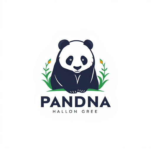 Professional logo design. panda