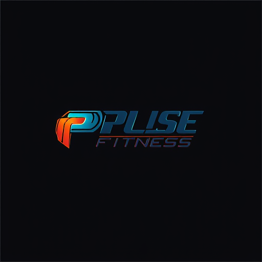 Professional logo design. Design a modern and energetic logo for "Pulse Fitness," with bold typography and movement-inspired shapes to evoke strength and activity.
