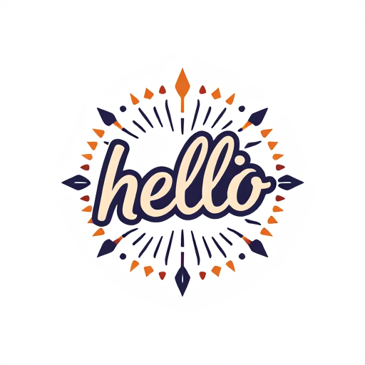 Professional logo design. hello emblem