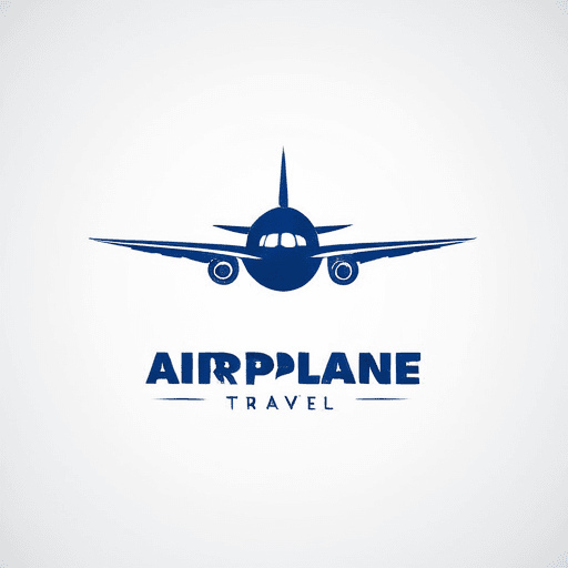 Professional logo design. airplane travel comany, with clouds <lora:sdxlbase20:1>