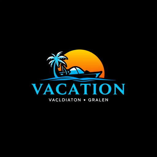 Professional logo design. Vacation word mark 
