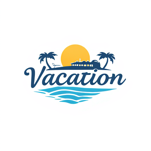 Professional logo design. Vacation word mark