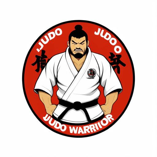 Professional logo design. judo warrior <lora:sdxlbase20:1>