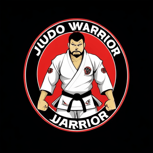 Professional logo design. judo warrior <lora:sdxlbase20:1>