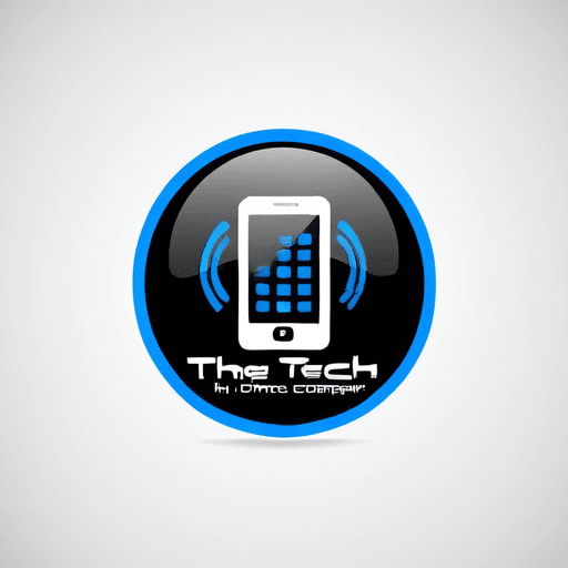 Professional logo design. high tech phone company logo <lora:sdxlbase20:1>