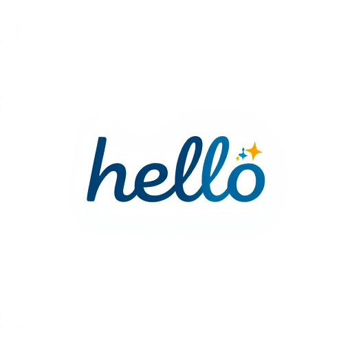 Professional logo design. hello wordmark