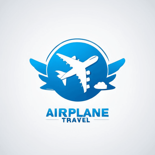 Professional logo design. airplane travel comany, with clouds <lora:sdxlbase20:1>