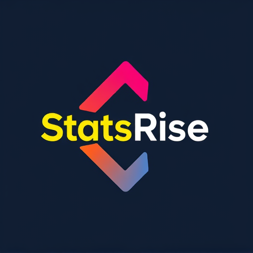 Professional logo design. concept logo of a arrow. colorful playful theme. with the text 'StatsRise' 