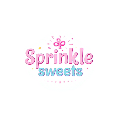 Professional logo design. Create a playful logo for "Sprinkle Sweets," with fun fonts and pastel colors.