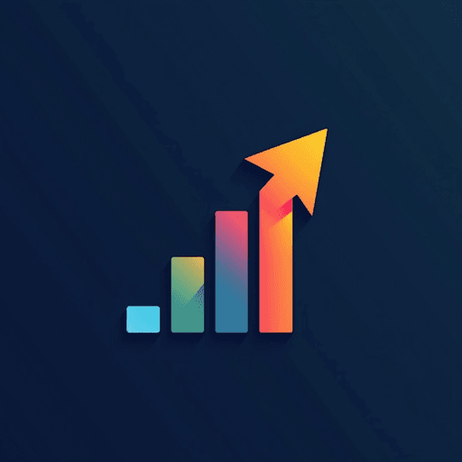 Professional logo design. concept logo of a arrow. colorful playful theme. with the text 'AnalyticsArrow'