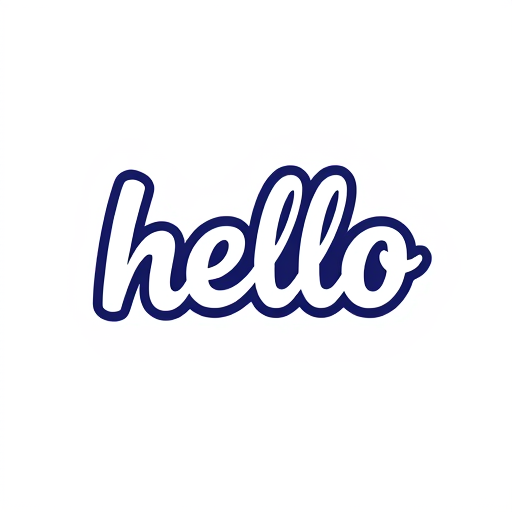 Professional logo design. hello letterform