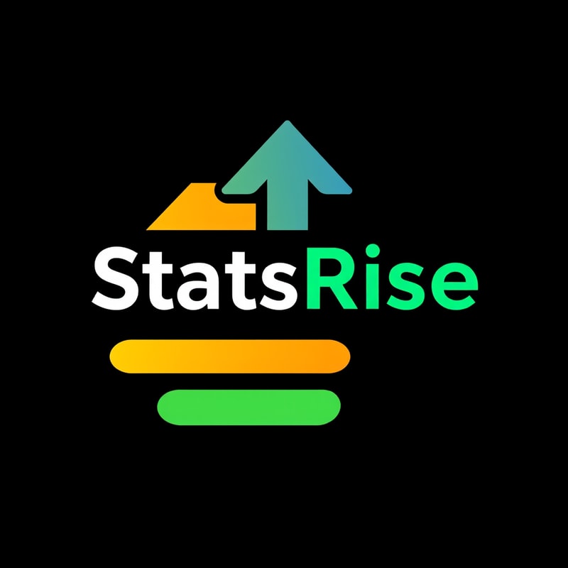 Professional logo design. concept logo of a arrow. colorful playful theme. with the text 'StatsRise'