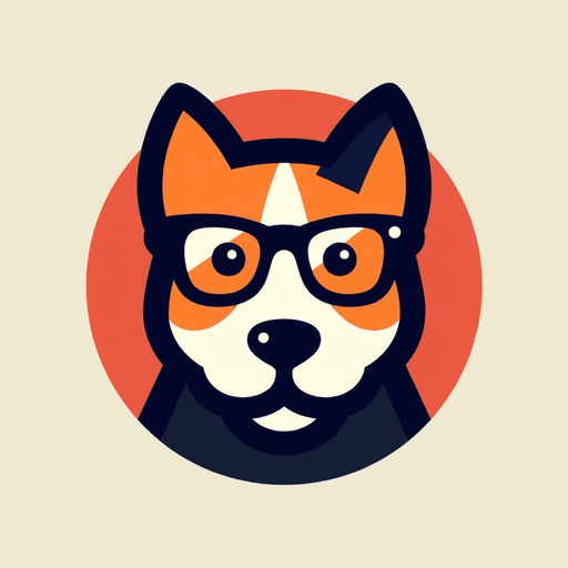 Professional logo design. dog logo with glasses